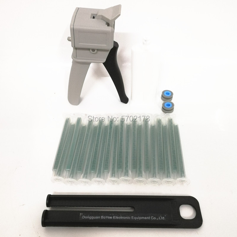Caulking Gun Dispensing - 10 Pcs Pencampuran Ujung dengan Dua