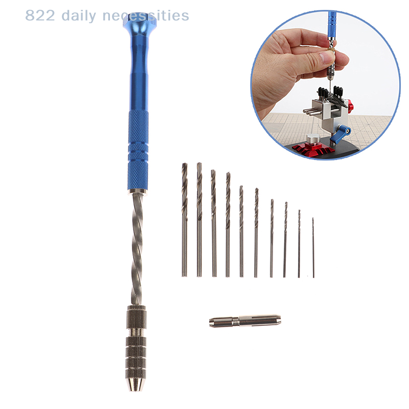 Home Improvement Center - Set Bor Tangan Semi-Otomatis Biru 0.8-3mm