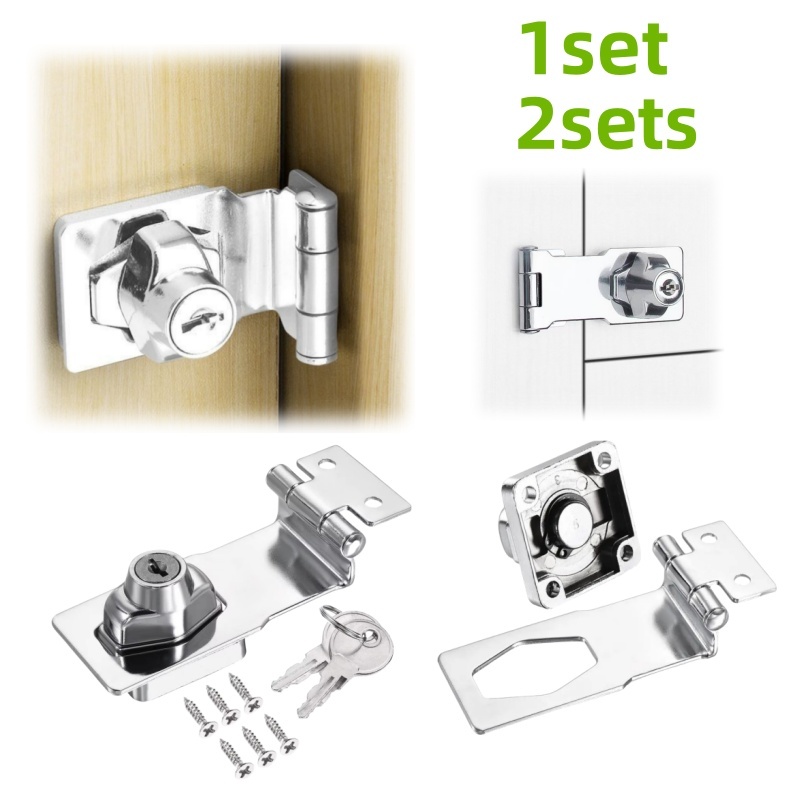Cabinet Handle Pull - 1/2Set Kunci Pengaman Furnitur Gaya Kenop,