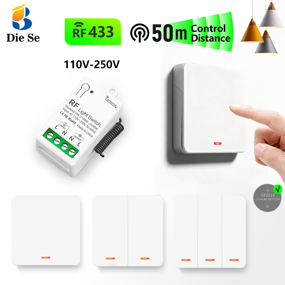 Home Improvement Expo - Saklar Lampu AC Nirkabel 433MHz 220V