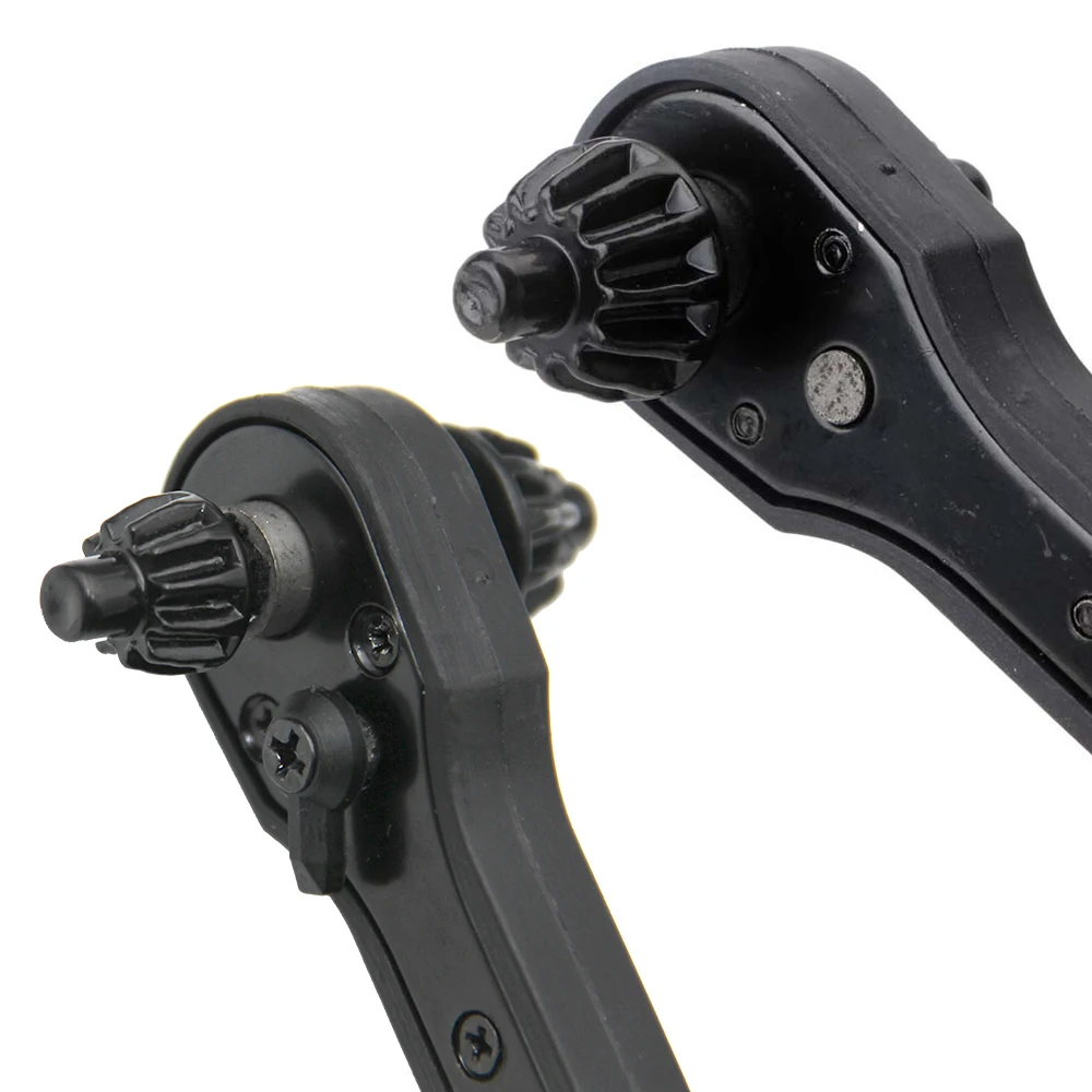 Home Improvement Ending - Kunci Ratchet Bor Dua-dalam-Satu Warna Hitam,