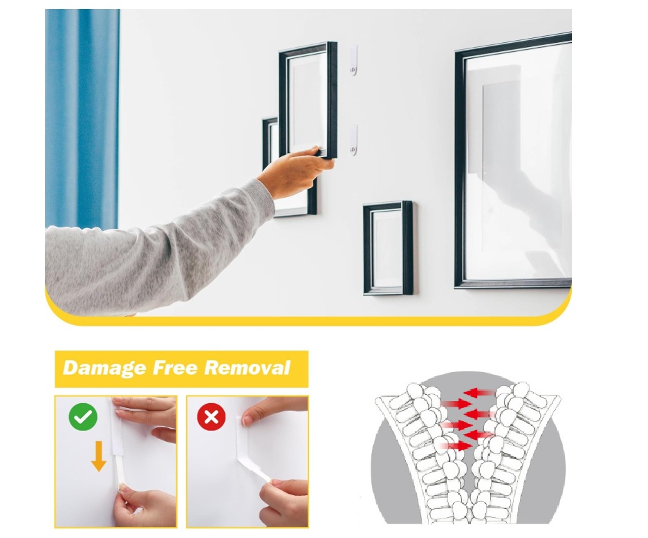 Pita Gantung Gambar Dual Lock  - Picture Hanging Strip ulasan dan harga
