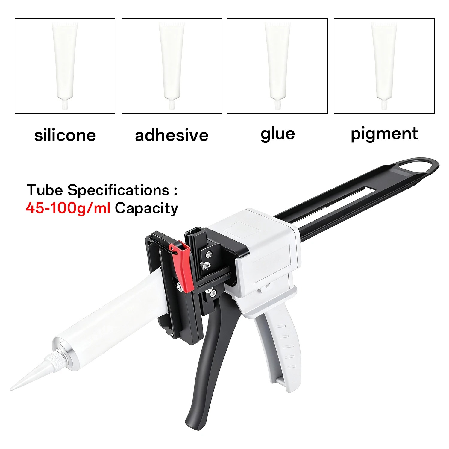Pistol Lem Silikon Manual 704, - Caulking Gun Dispensing ulasan dan harga