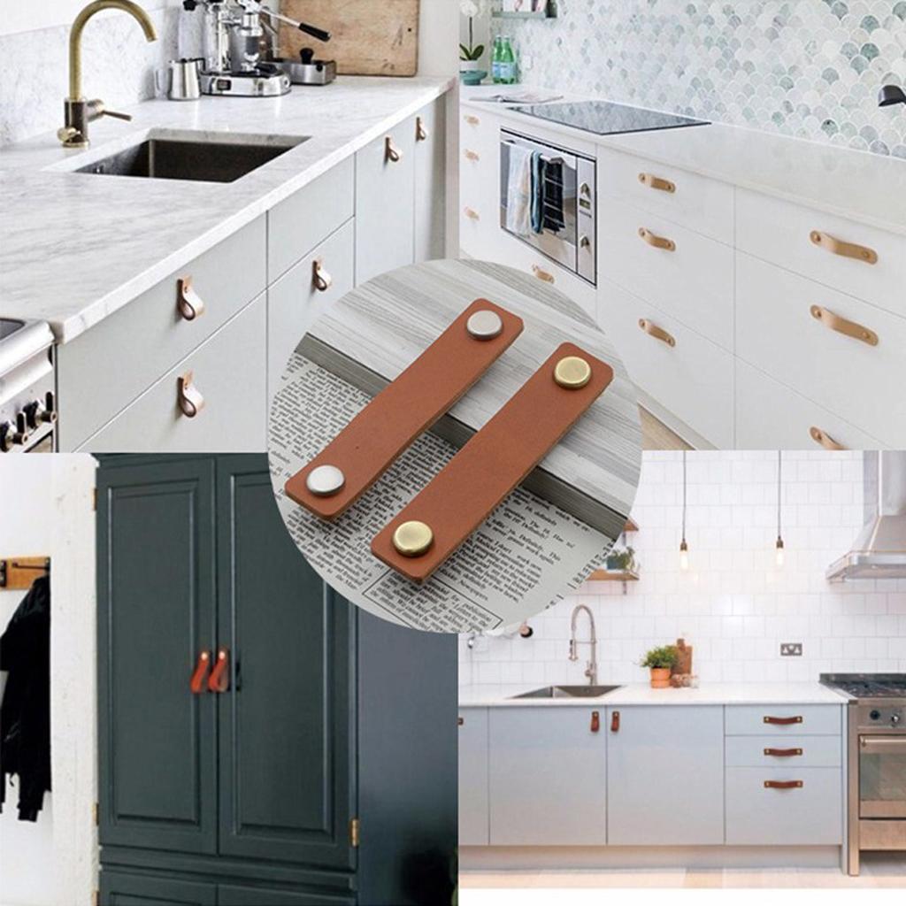 Kenop Tarik Kulit Buatan Tanga - Cabinet Handle Pull ulasan dan harga