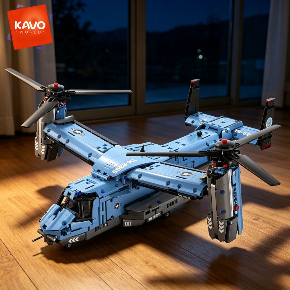 KAVOWORLD 1486PCS V-22 Osprey  - Home Improvement Expo ulasan dan harga