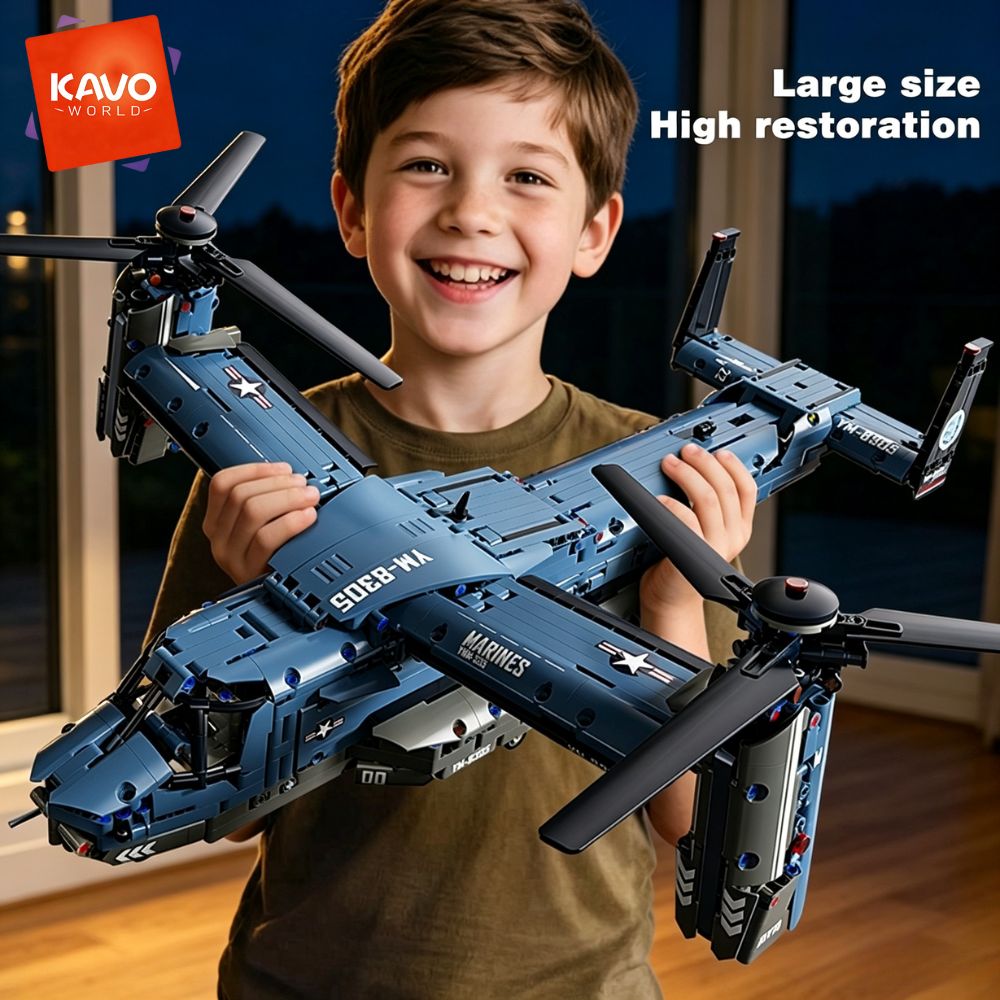 KAVOWORLD 1486PCS V-22 Osprey  - Home Improvement Expo ulasan dan harga